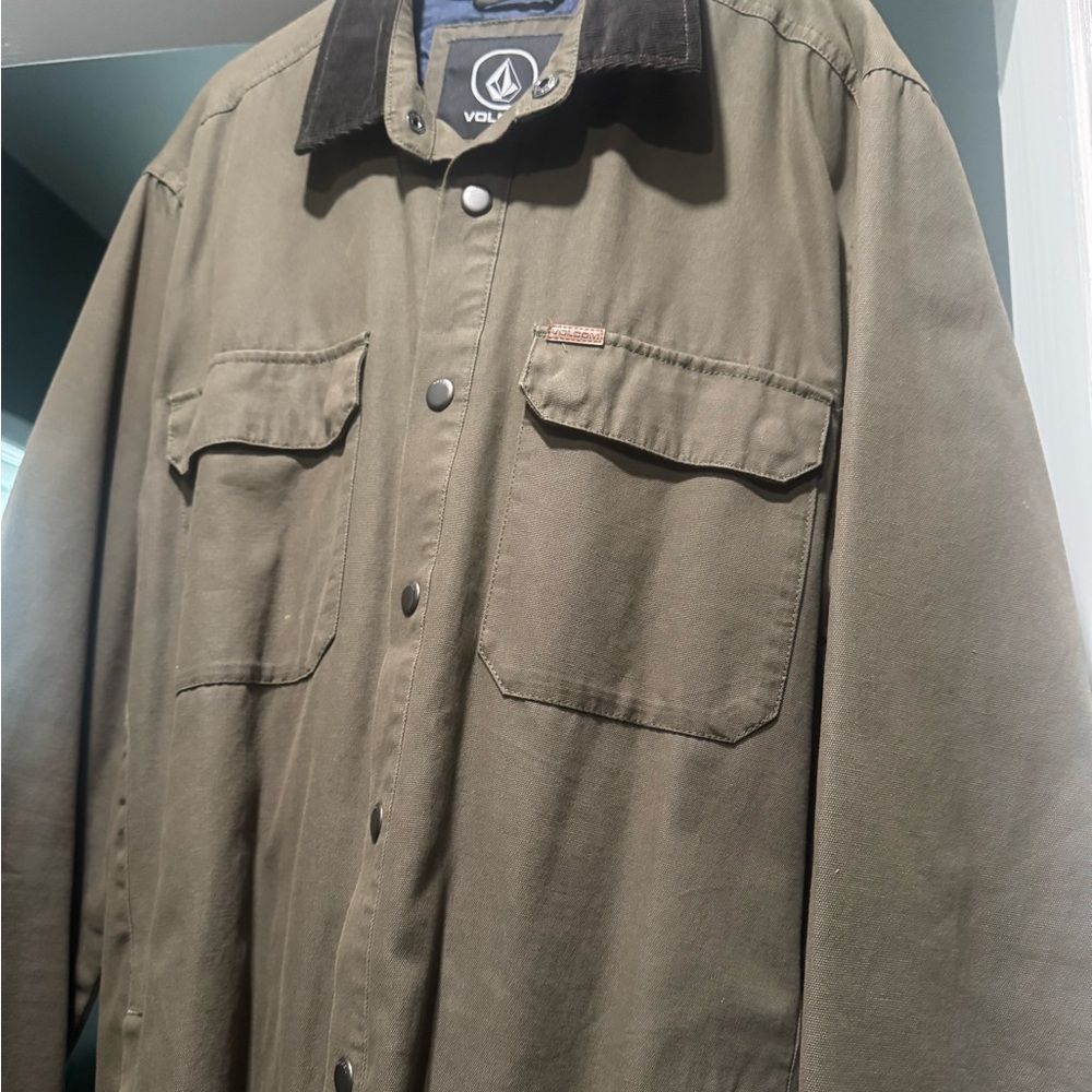 Volcom Green Lightweight Utility Jacket